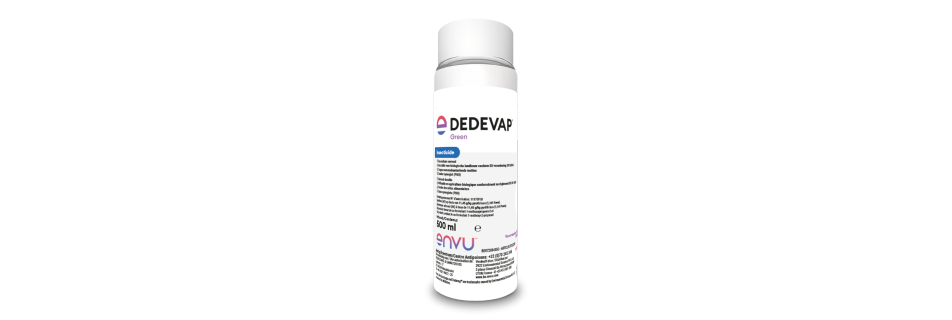DEDEVAP&reg; GREEN de One Shot spuitbus om komaf te maken met voorraadaantastende motten
